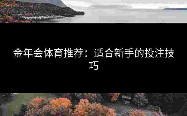 金年会体育推荐：适合新手的投注技巧
